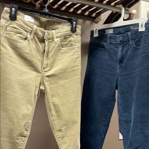 Gap Modern Stretch True Skinny Corduroy pants